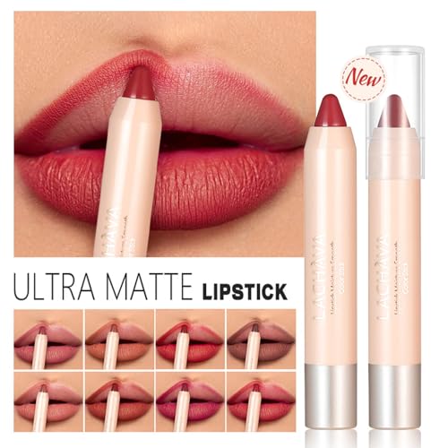 Brown Lipstick, Ultra Matte Lipstick Crayon, Waterproof Long Lasting Lipstick, High Pigmented Non-Stick Cup Lipsticks For Women, Lipstick Lipliner Make Up Gift 1PC (#04 Brown Sugar) - Image 6