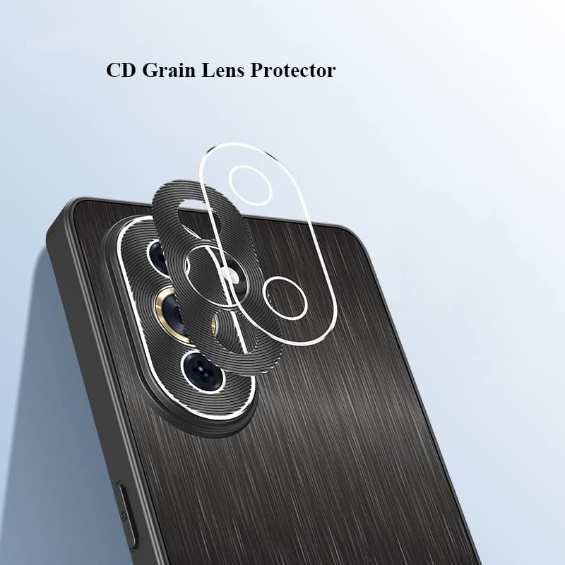 For Huawei nova 10 9 nova9 Pro SE CD Grain Metal lens Protector Straight Edge Matte Wire Drawing Anti fingerprint Bumper Cover Case Shell (White,nova 10 SE) image 4