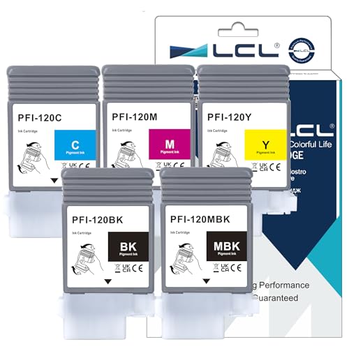 LCL PFI-120 PFI120 130-ml Ink Cartridge Replacement for