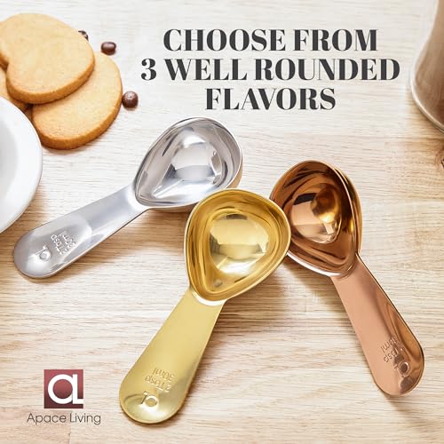 Image of Coffee Scoop (Set of 2) - 2 Tablespoon Stainless Steel Measuring Spoons