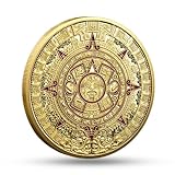 Mexico Mayan Aztec Calendar Challenge Coin - Aztec Art Design, Collectible Souvenir, Premium Gift for History Buffs and Coin Collectors