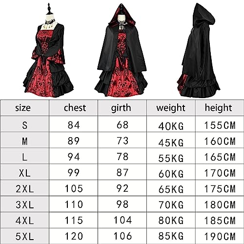 Robe de bal vintage rétro européenne de cosplay pour Halloween - 4