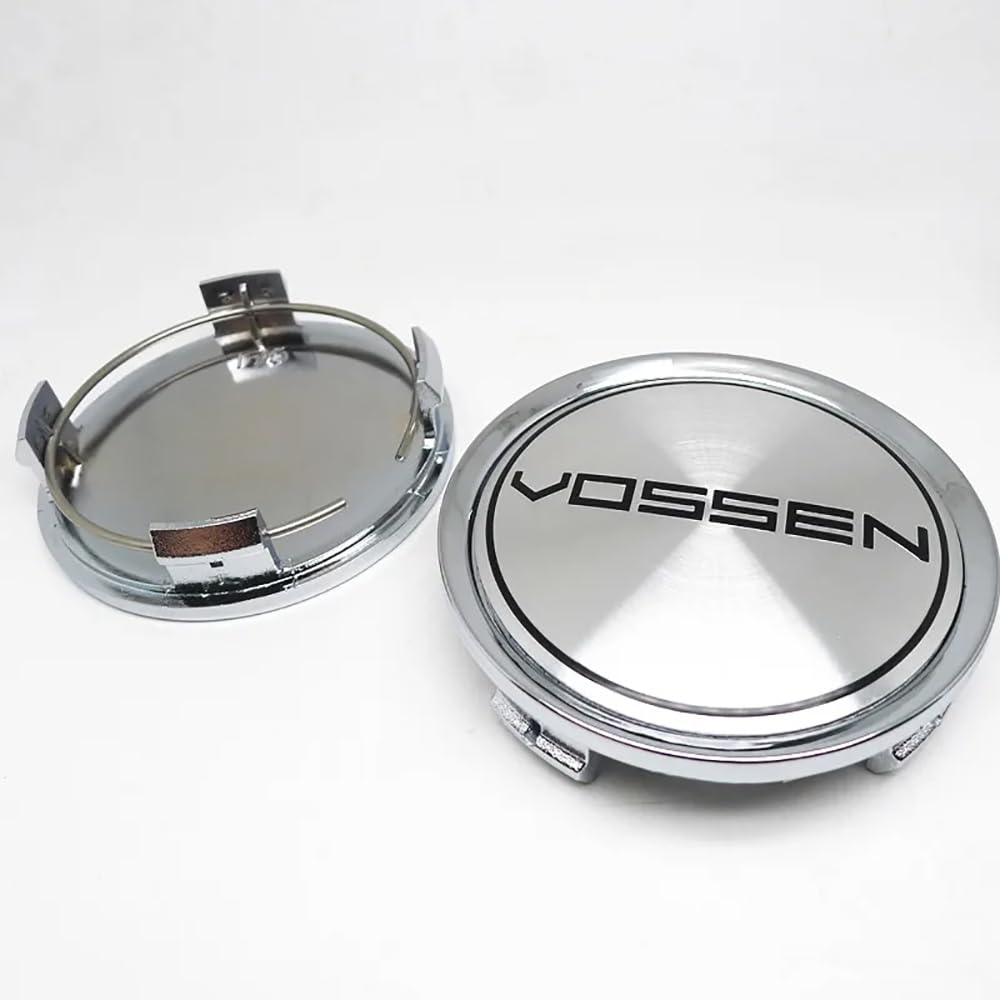 OBONG 4Pcs Car Hub Centre Caps Wheel Center Cap Compatible with for 75mm Vossen Wheel Center Hub Caps Decoration Accessories,F-75mm