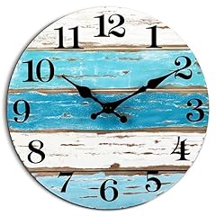 CHYLIN Wall Clock, Beach Themed Blue Wall Clocks Battery Operated Silent Non Ticking, 8 Inch CHYLIN Wall Clock, Beach Themed Blue Wall Clocks Battery Operated Silent Non Ticking, 8 Inch review