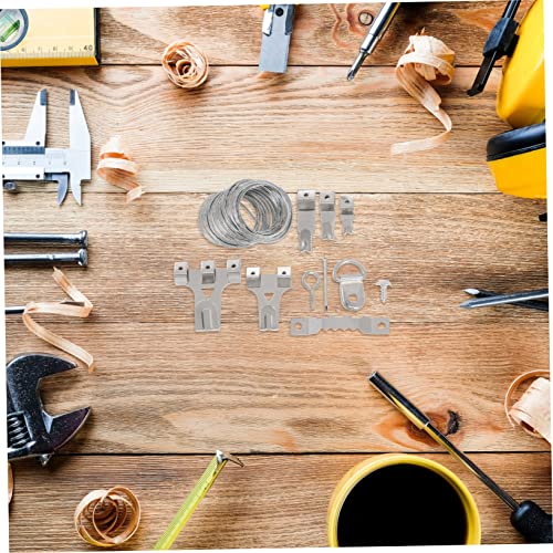 Image of Heavy Duty Picture Hanging Kit with Wall Hooks Durable Iron Nails for Artworks Easy to Use for Home Decoration and Gallery Displays
