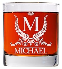 Personalized Monogram Whiskey Glass