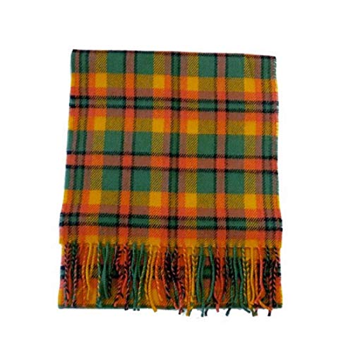 Irish County Derry Wool Tartan Plaid Scarf Made in Scotland