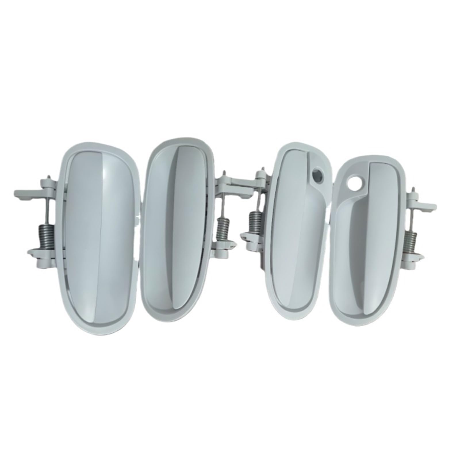 Ttopkmbc White 4Pcs Exterior Car Door Handle Fit For Honda Civic Ek3 Ek4 Ek9 Type R 1996-2000 Exterior Door Handle 72180-S04-003 72140-S04-003 72680-S04-00(White 4Pcs)
