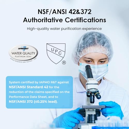 image for Waterdrop 5-Stage Stainless Steel Countertop Filter System, 8000 Gallo