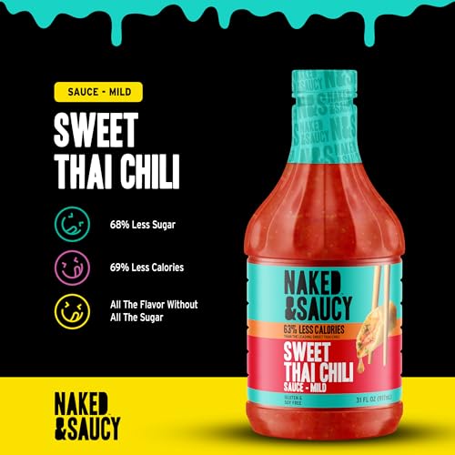 Naked & Saucy Low Sugar Sweet Thai Chili Sauce, Gluten-Free, Soy-Free, Vegan, Paleo, 31 fl oz