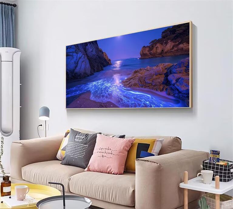 Peinture diamant pierre 5D plage xxl pour vaincre le stress avec un kit complet