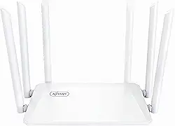 Roteador WiFi 5G Gigabit - Sinal Ultra Forte com 6 Antenas de 5dB, 3 Modos (Roteador/AP/Repetidor), Cobertura 300m Externas e 100m Internas -Velocidade Wi-FI até 867 Mbps (5GHz) + 300 Mbps (2,4GHz)