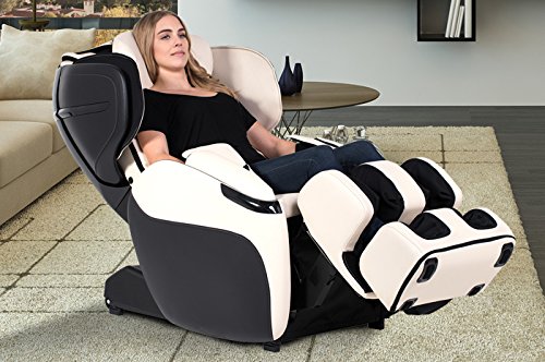 Opus Amazon-Exclusive Limited Edition Zero Gravity Recliner Heating Massage Chair, Bone Color Option #TOP22