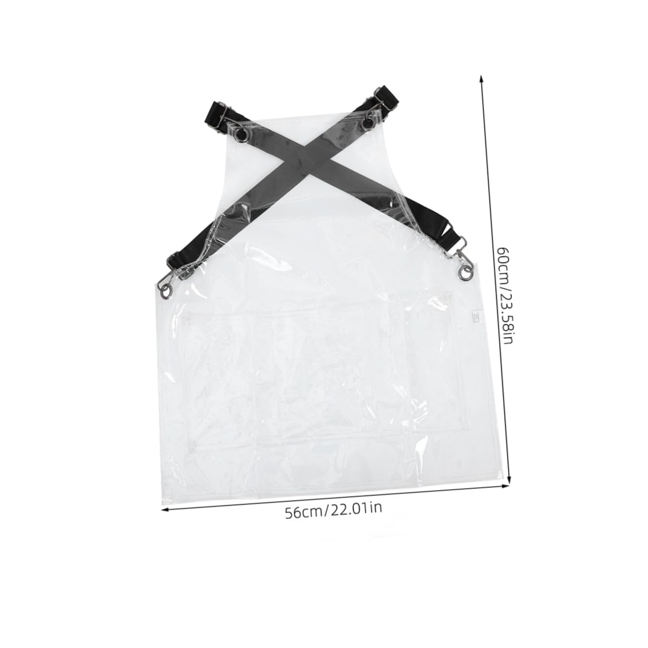 Hemobllo Delantal De Peluquero Transparente y Resistente Agua Para Estilistas Para Salones De Belleza y Barberías Con Bolsillos Para Mujer