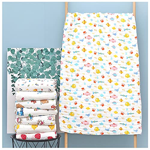 Mousseline zachte dekens, mousseline quilt baby deken voor jongen meisje, 6 lagen katoen kinder quilt 70 * 140cm - Afbeelding 6