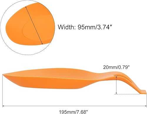 Miniatura 2 de uxcell Soporte de cuchara de silicona, 7.68 x 3.74 pulgadas, resistente al calor, soporte para utensilios de cocina, espátula, soporte para cucharón