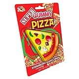 Albert's Super Gummy Pizza Slice Strawberry Gummi Candy 5.29 Ounce Blister Pack