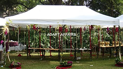 Image of Invezo Outdoor Gazebo Canopy Tent 10 x 20 feet (White, Premium (47 KGS))