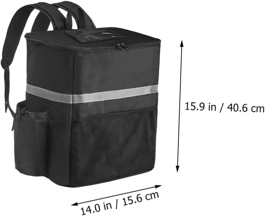 Large Insulated Food Bag - Thick Thermal Backpack for Takeout, Lunch, Travel & Catering with Comfortable Shoulder Straps - Perfect for Food Delivery