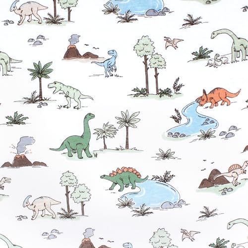 Image of Hudson Baby Unisex Baby Cotton Toddler Pillow Case, Dinosaur Adventures, One Size