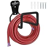Metal Garden Hose Holder - Heavy Duty Hose Hanger Wall Mounted Water Hose Holder for Outside Yard, Sturdy Hose Reel Hose Hooks Ideal for Water Hose, Extension Cords
