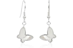 Natural Zircon Butterfly Earrings: Embrace the Allure of Mother Nature's Beauty