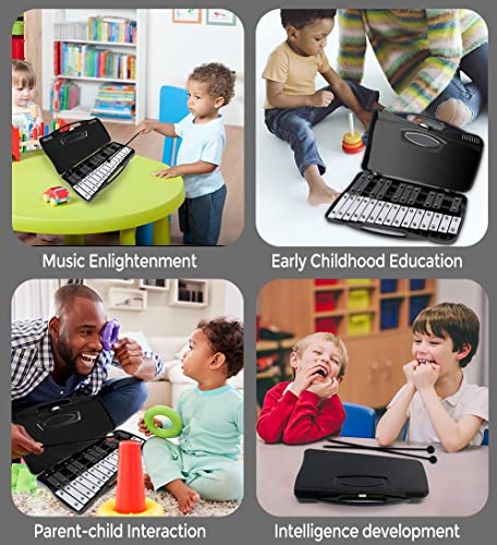 image for EASTROCK Xylophone, 25 Notes Glockenspiel Xylophone for Kids, Professi