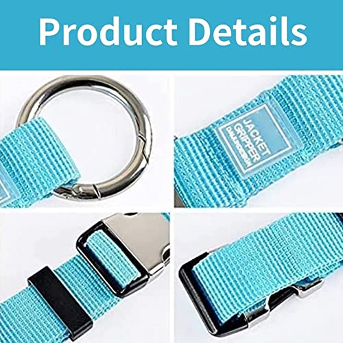 Runrayay Add A Bag Luggage Strap Jacket Gripper Heavy Duty Luggage Straps Carry On Baggage Suitcase Straps Belts Travel Accessories Carry Your Extra Bags Blue