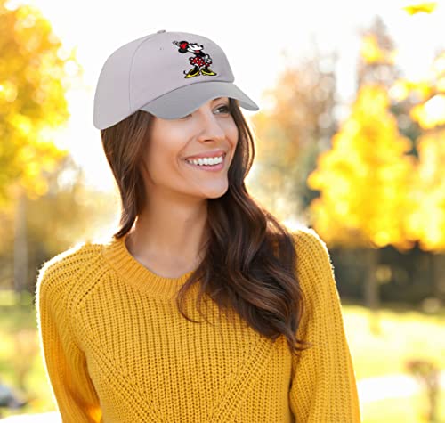 Disney Women’s Minnie Mouse Hat –Baseball Cap, Mom Hat, Size One Size, Minnie Mouse Grey #TOP3