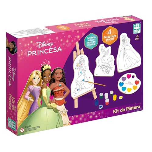 Nig Brinquedos Kit de Pintura Infantil Disney Princesas