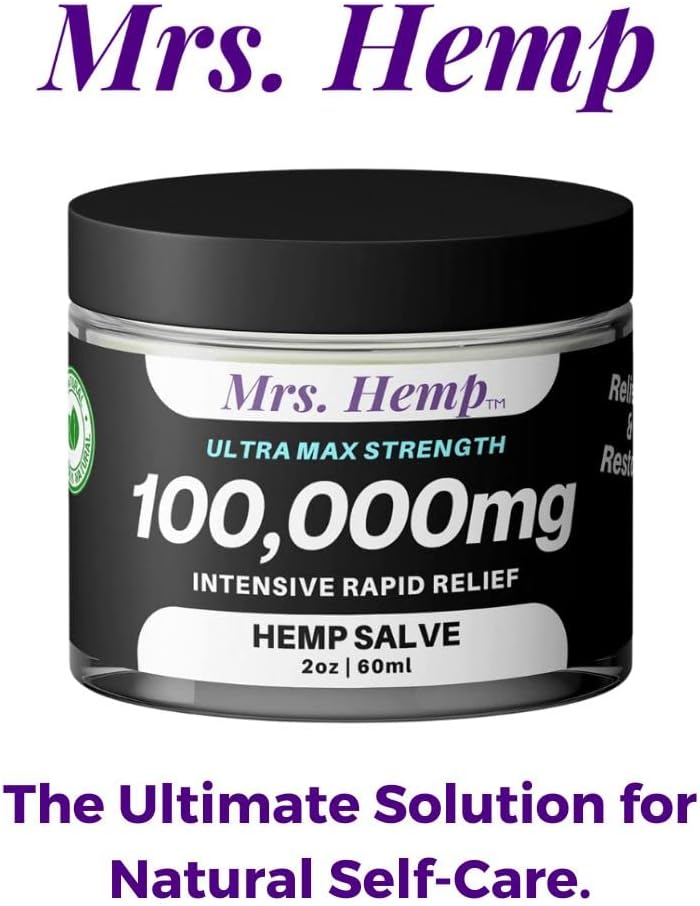 100,000 MG Hemp Extra Strength Healing Salve | Ideal for Hips, Joints, Neck, Back, Elbows, Fingers, Hands, and Knees. 100% Natural - Proudly Made in USA… - Image 2