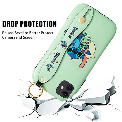 Mccaie Iphone 11 Case, Stitch Upgraded Wrist Strap Band Kickstand Tpu Phone Case For Women Boys Girls #TOP6