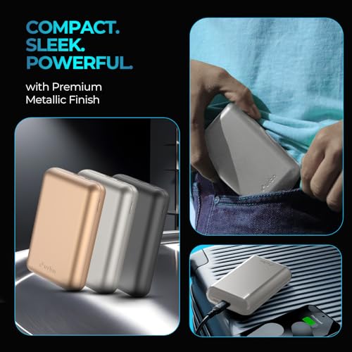 Image of URBN 20000mAh Nano Plus 35W Turbo Fast Charging Power Bank | Compact Pocket-Size | Dual Type-C PD Output | Two-Way Fast Charge | Metallic Finish | 12-Layer Circuit Protection | 1 Year Warranty