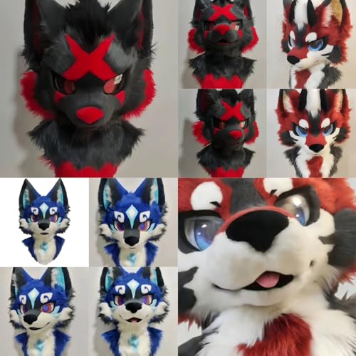 Fursuit a medida de pelaje suave y amigable con la piel que evita irritaciones en el disfraz 6
