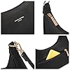 David Jones - Damen Kleine Umhängetasche - Kette Handtasche PU Leder Elegant - Crossbody Bag Schultertasche Frau - Stilvolle Tasche Mode Abendtasche - Schicke Kettentasche Clutch Alltag - Schwarz #4