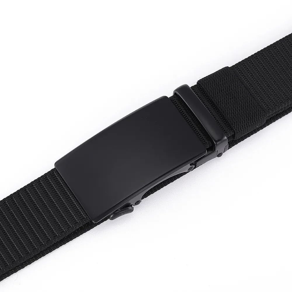 ZORO Nylon Fabric Belt for Men | Formal/Casual | Can be fits on upto 40 inches Waist size. (BLACK 151)