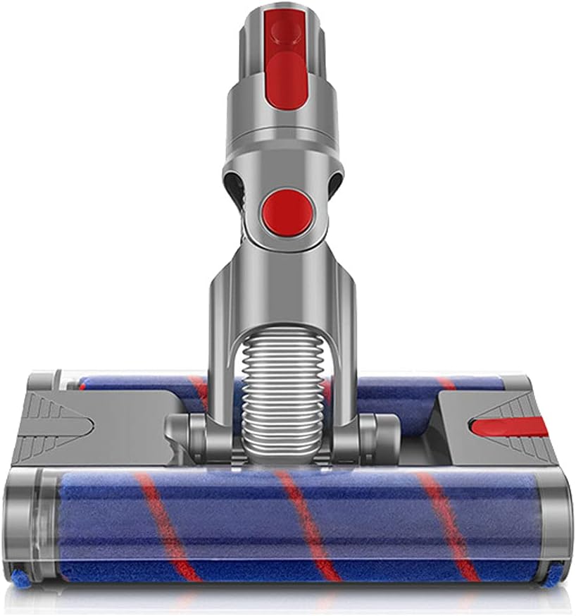 Chuancheng Dual Motorized Floor Brush Soft Roller Head Tool for Dyson V8 V7 V10 V11 Vacuum Cleaner (2 Built-in Roller Brushes)