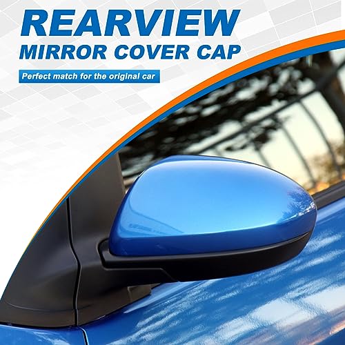 Car Door Rearview Mirror Cover Cap Housing Protective Cover for Exterior Mirrors Fit for Mazda 2 Mazda 3 2010-2013(Without Signal Lamps Version) GS1E-69-1N7A-87 69-1N7A(Gray Left Driver Side) by CZShiYue - Used condition - Image 2