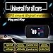 ACECAR Upgrade T800 Universal Car HUD Head Up Display Digital GPS Speedometer with Compass Driving Latitude and Longitude Speedup Test Brake Test Overspeed Alarm HD LCD Display for All Vehicle (T800)