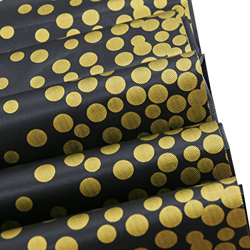 Time to Sparkle 2 Pack Plastic Tablecloths 54" x 108" Plastic Dining Table Cloth Premium Rectangle Table Cover for Parties Wedding Banquet etc Indoor Or Outdoor(Black Gold) - Image 3