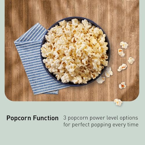 Panasonic NN-SN65KW Microwave Oven with Inverter Technology, 1200W, 1.2 cu.ft. Small Genius Sensor One-Touch Cooking, Popcorn Button, Turbo Defrost-NN-SN65KW-(White) - Image 6