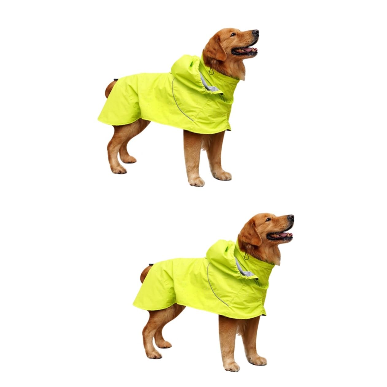 Manteaux de Pluie imperméables pour Chien, imperméable pour Chien, 2 pièces Dealspet Supplies Poncho pour Chien, Coupe-Pluie, Elizabeth Circle, col Haut, Veste