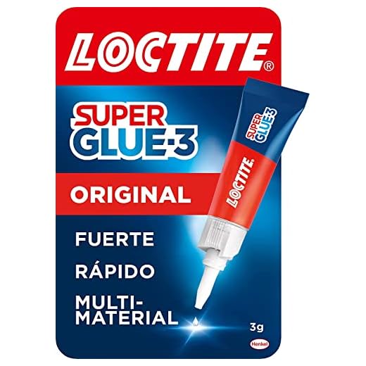 Loctite Super Glue-3 Original, pegamento universal con triple resistencia, adhesivo transparente, pegamento instantáneo y fuerza instantánea, 1x3 g