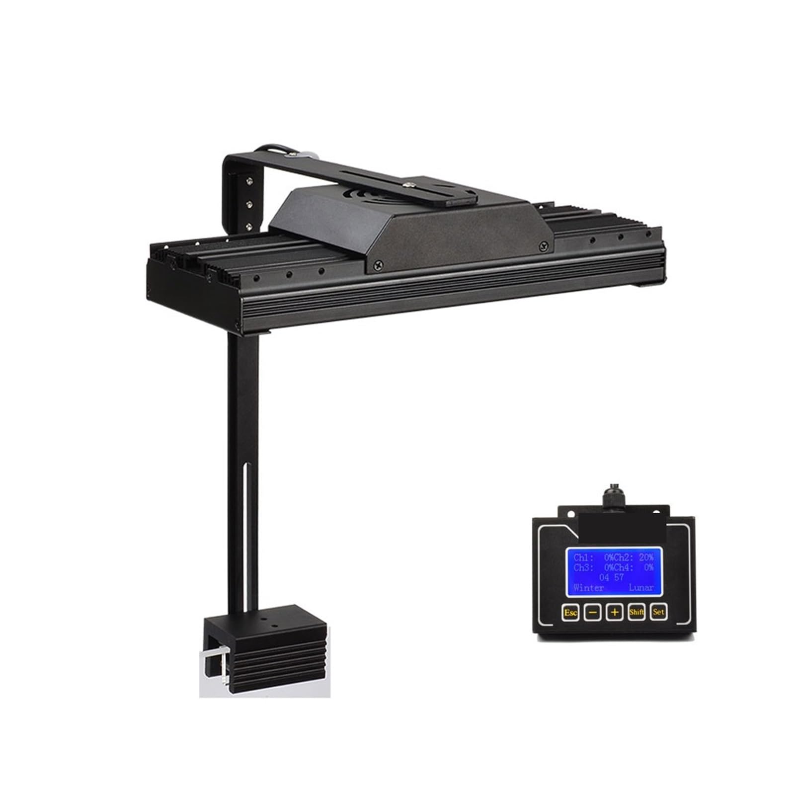 Światło do akwarium, Oświetlenie Led do akwarium, oświetlenie Led do akwarium morskiego, oświetlenie LED rafy dla rafy koralowej SPS LPS akwarium morskie(1 lamp with arm kit)