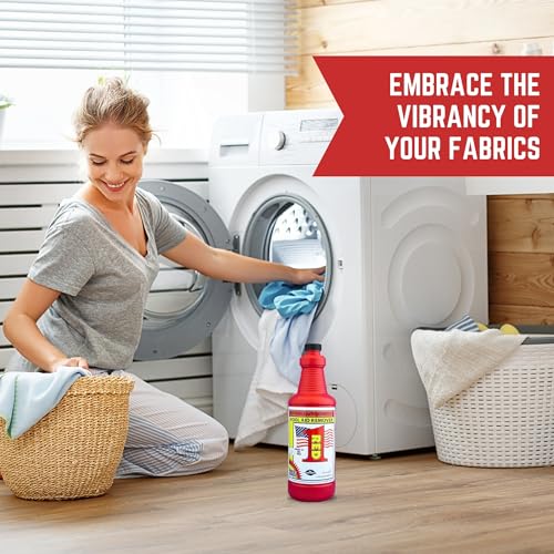 Pro\'s Choice Fabric Stain Remover Red 1 - Stain Remover for Synthetic Food Colors/Dyes - Carpet & Couch Stain Remover - Red Wine Stain Remover for Clothes Laundry - Stain Removal Solution (32 fl oz)