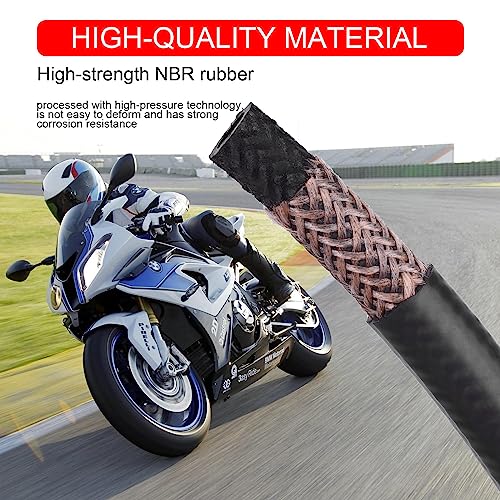 Fuel Line Hose 1/4" Id 6.5-Foot With 6Pcs Fuel Filters And 20 Pcs Hose Clamps For Motorcycles, Go Kart, Mower, Tractor, Dirt Bike,Etc Small Engines #TOP3