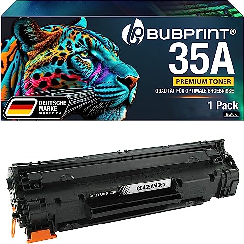 Bubprint Toner kompatibel als Ersatz für HP 35A CB435A für Laserjet P1005 P1006 P1007 P1008 P1009 2.000 Seiten Schwarz