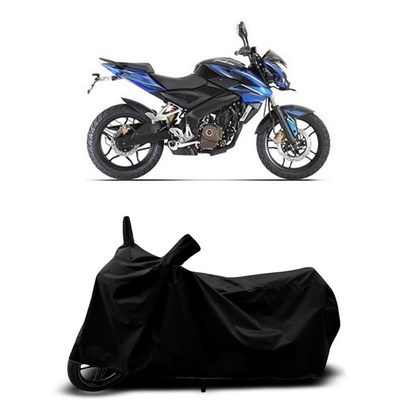 Image of DUFFEL-All Two Wheeler Bike /Scooty Body Cover Used for Bajaj Pulsar 200NS FI Heat Protectio /Water Resistance /UV-Rays /Birds Dropping /Scratchproof /Dust Proof /Waterproof All Variants [Black]