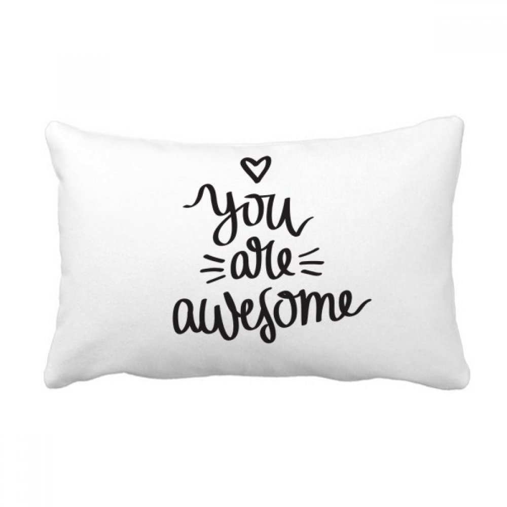 Coussin lombaire Citation Impressionnant 40x60 cm multicolore pour décoration canapé salon