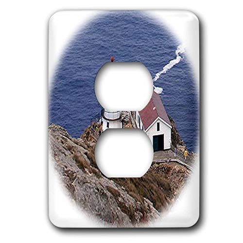 Point Reyes Phare plaque double prise électrique murale décorative